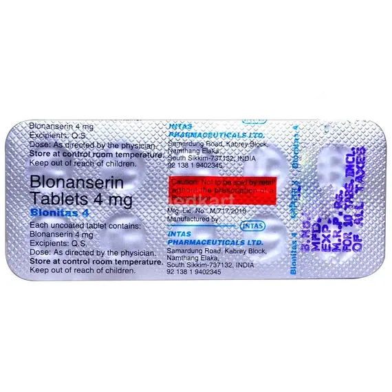 blonitas 4mg tablet 10's